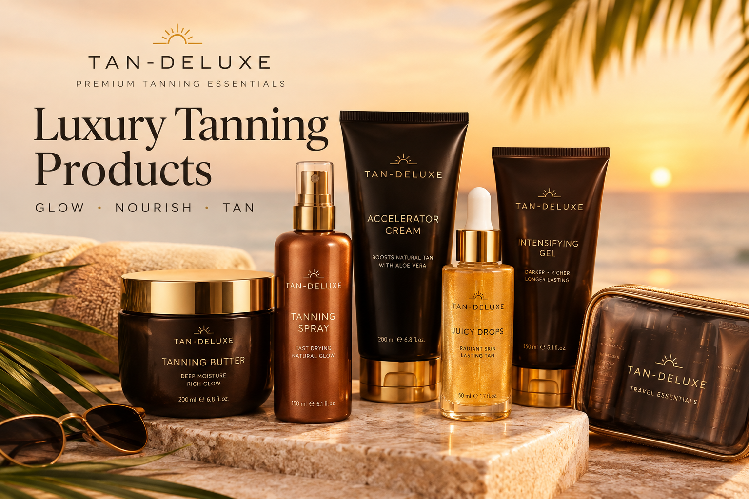 Luxury tanning products shop